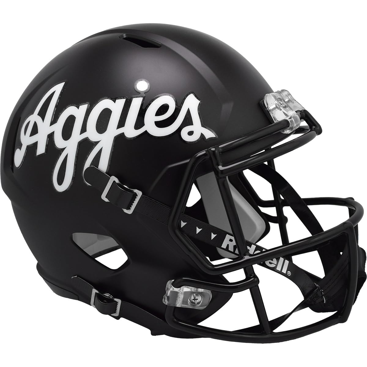 Texas A&M Aggies Black Script Riddell Speed Replica Full Size Football Helmet