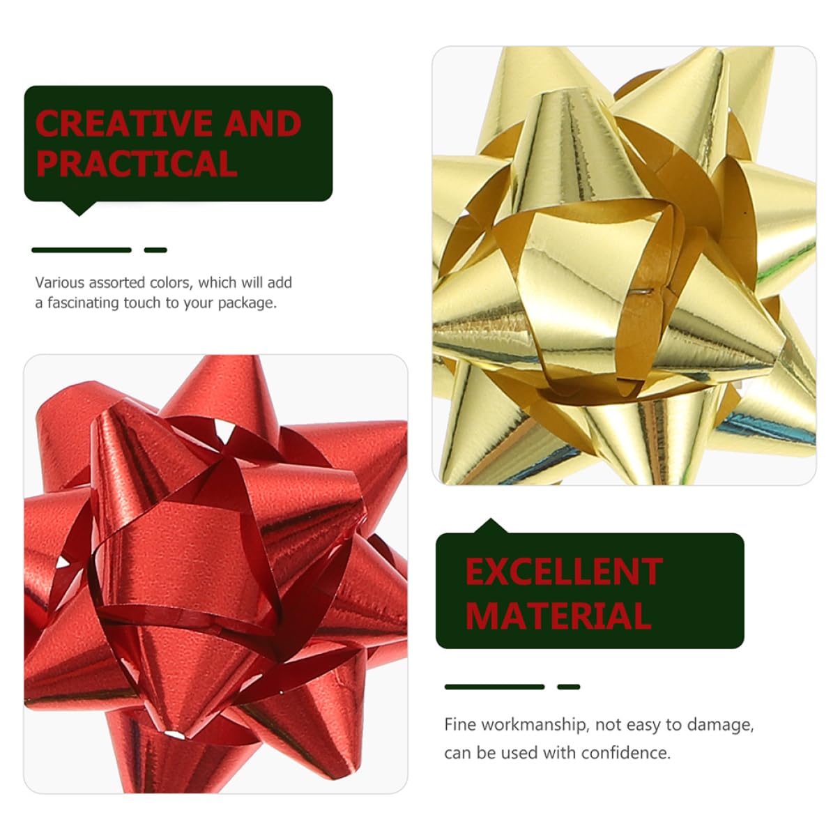 ABOOFAN 450piezas Bows De Decoración De Autoadhesivos para Navidad y San Valentín Embalaje y Decoración De