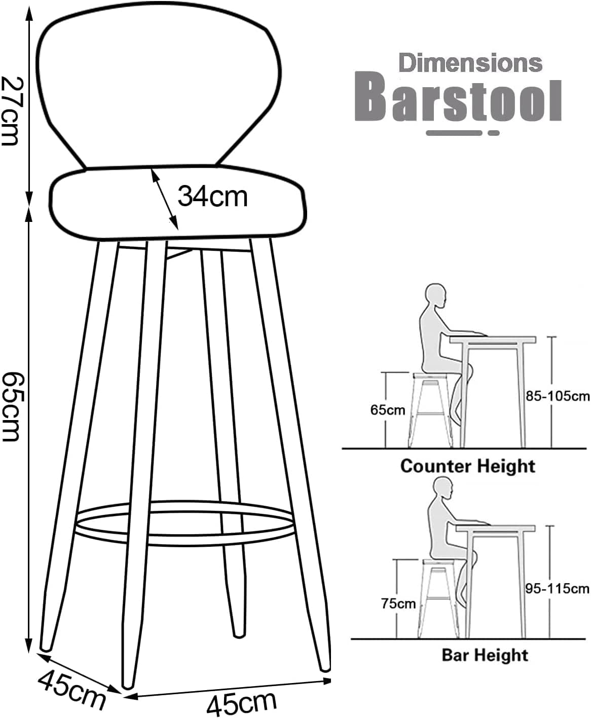 専用のお品物となります バースツール 2 個セット、バースツール ホームキッチン ベルベット布