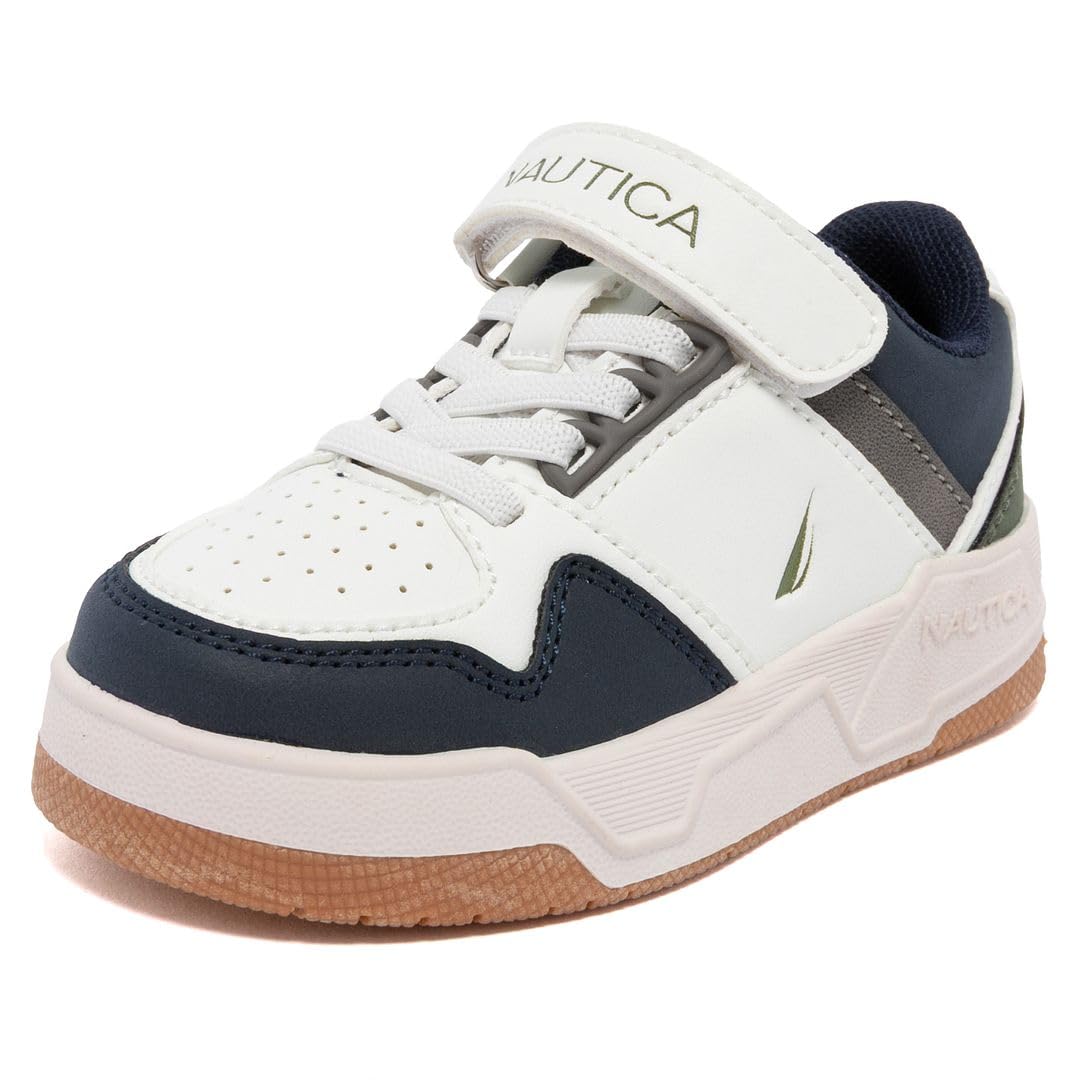 Nautica Kids Adjustable Strap Shoes | Comfortable Casual Sneakers for Boys and Girls, Toddlers & Little Kids