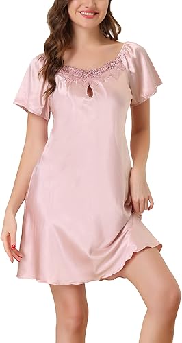 cheibear Pijama de satén para mujer 2023 ropa de dormir para el día de San Valentín