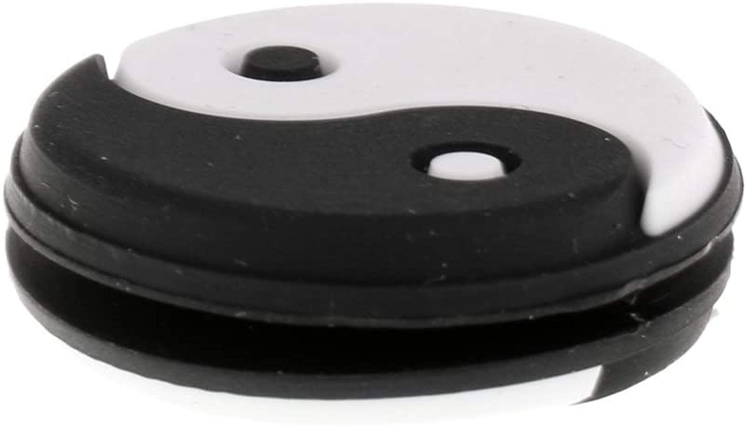 6 Pezzi Ammortizzatori Yin Yang Silicone Anti-Vibrazione Racchetta dI Tennis Accessori - Nero Bianco