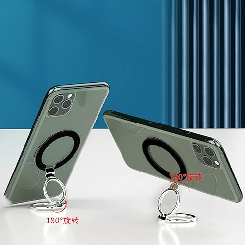 Miniatura 2 de Soporte magnético para anillo de teléfono celular soporte de anillo de rotación de 360 grados soporte ajustable para teléfonos negro