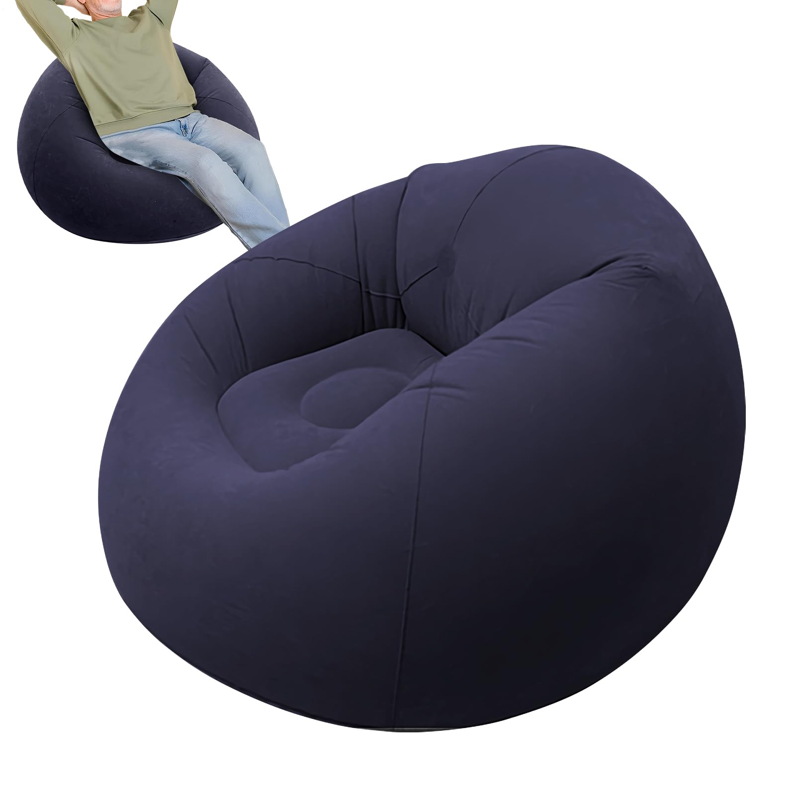 Sofá inflable Generisch y sillón portátil plegable para camping o salón