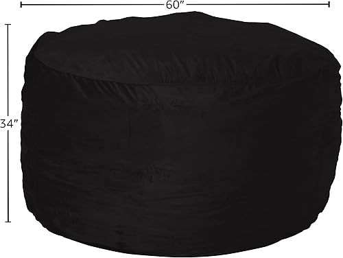 Miniatura 247 de Chill Sack - Funda para puf Microgamuza - Carbón - Solo funda,Microsuede - Chocolate - Solo funda,Microsuede - Azul marino - Solo funda,Guijarro -