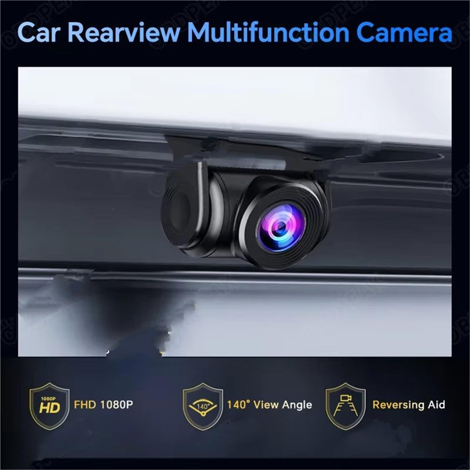 Cámara Trasera Coche Cámara Visión Trasera Coche DVR T30 K50 FHD 1920x1080P Resistente Al Agua Conector 25 Mm Marcha Atrás Y Asistencia Estacionamiento