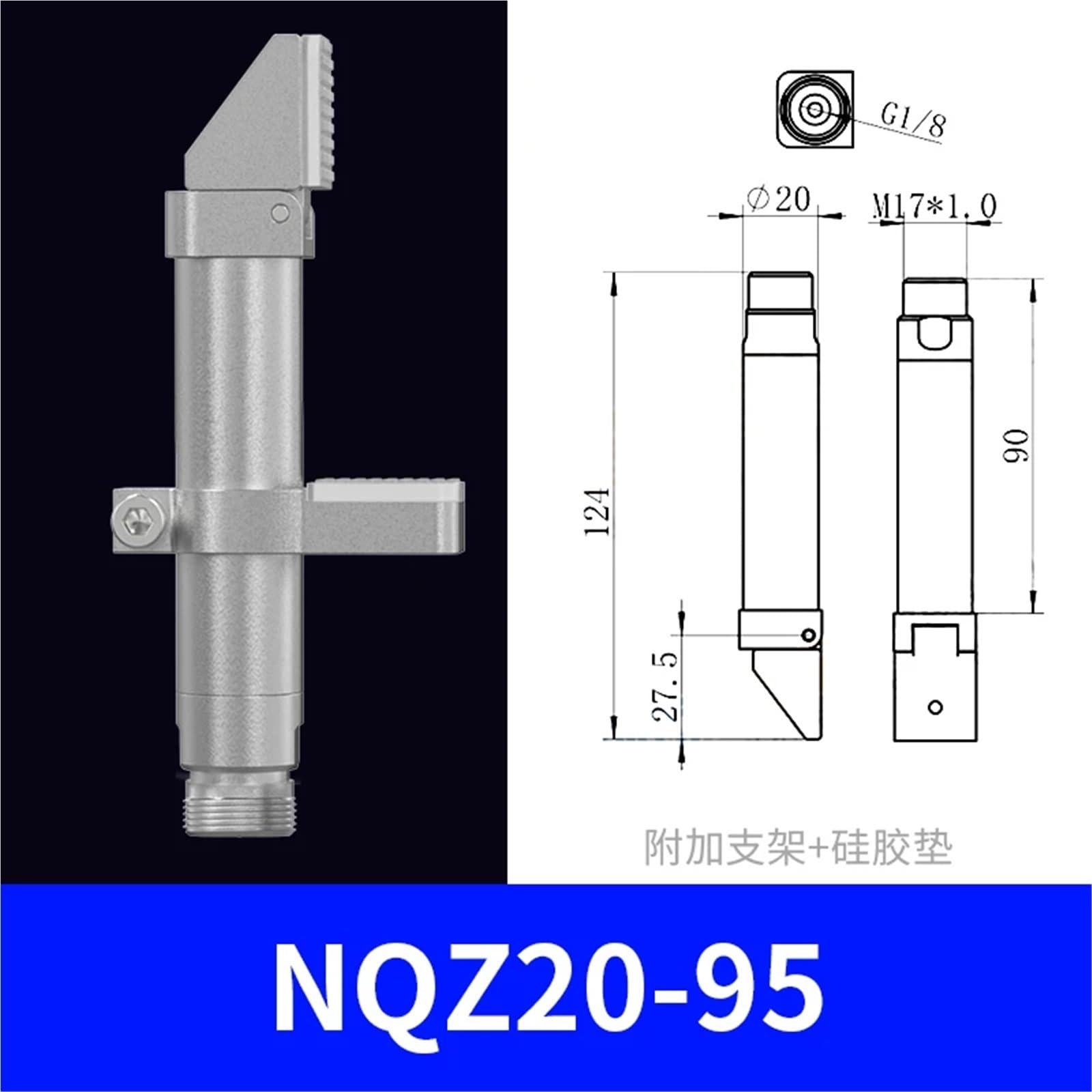 Accesorios for manipulador NFO20-95L, pinza de dedo de aire con lo mejor for Air Glamp, 4 Uds.