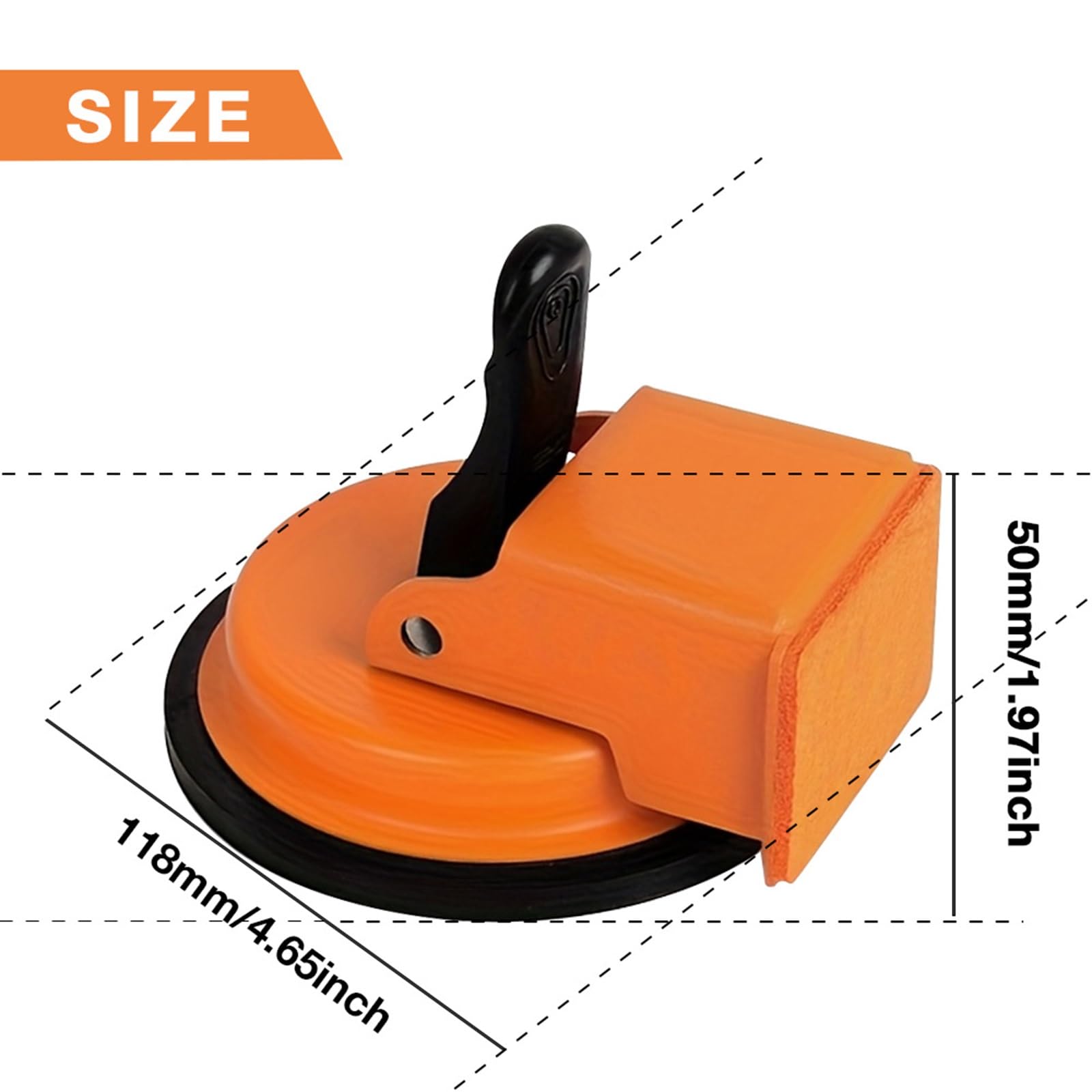 Werkzeug for Fixieren von Bodenlücken, auffallendes Vakuum-Saug-Reparaturset for Dielenlücken, verstellbare Reparaturwerkzeuge for Laminatböden, Schnellverriegelung(Orange)