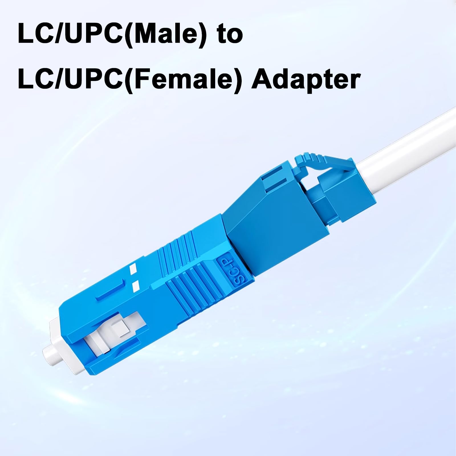 Duttek Adattatore da SC a LC, modalità singola, 9/125um SC/UPC maschio a LC/UPC femmina, connettore adattatore ibrido per misuratore di potenza ottica, localizzatore visivo di guasti, comunicazione