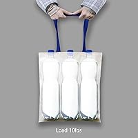 Vista 6 de TOPDesign – Paquete de 6 bolsas de tela de algodón de 16 pulgadas x 15 pulgadas, ligeras, medianas y reutilizables, adecuadas para bricolaje