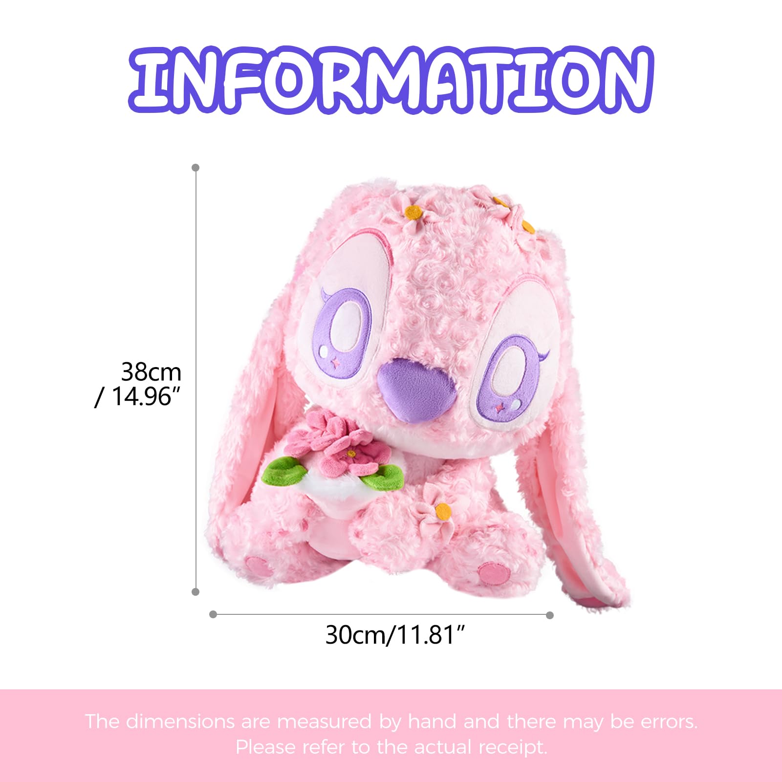 Amazon.co.jp: MINISO ディズニー エンジェルステッチ ぬいぐるみ 15