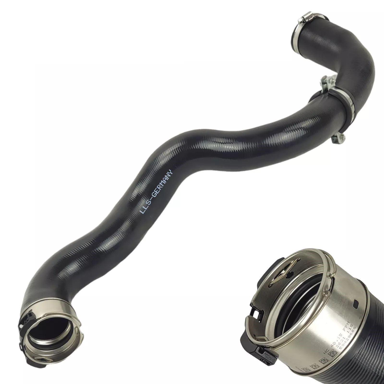 LLS-GERMANY Tubo Turbo compatible con O.p.e.l. Meriva B (S10), 1.6 CDTi, 95 PS, 110 PS, 136 PS, 13360919, 1302271, conexión original HENN