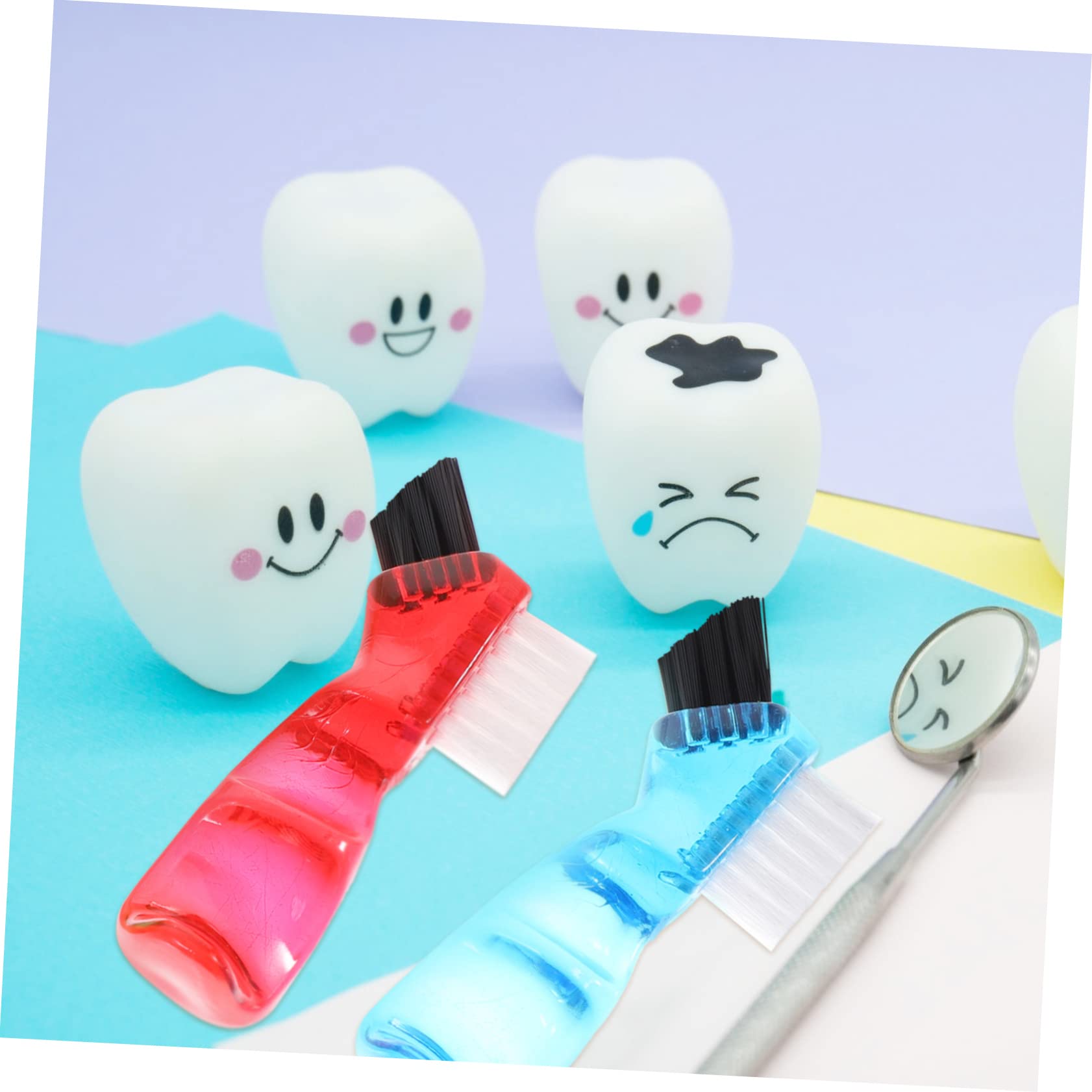 Beavorty 4 Set Di Spazzole Per Spazzolini Da Denti Spazzola Morbida Piccola A Doppia Faccia Per La Pulizia Per Uso Quotidiano 4 Pezzi*4