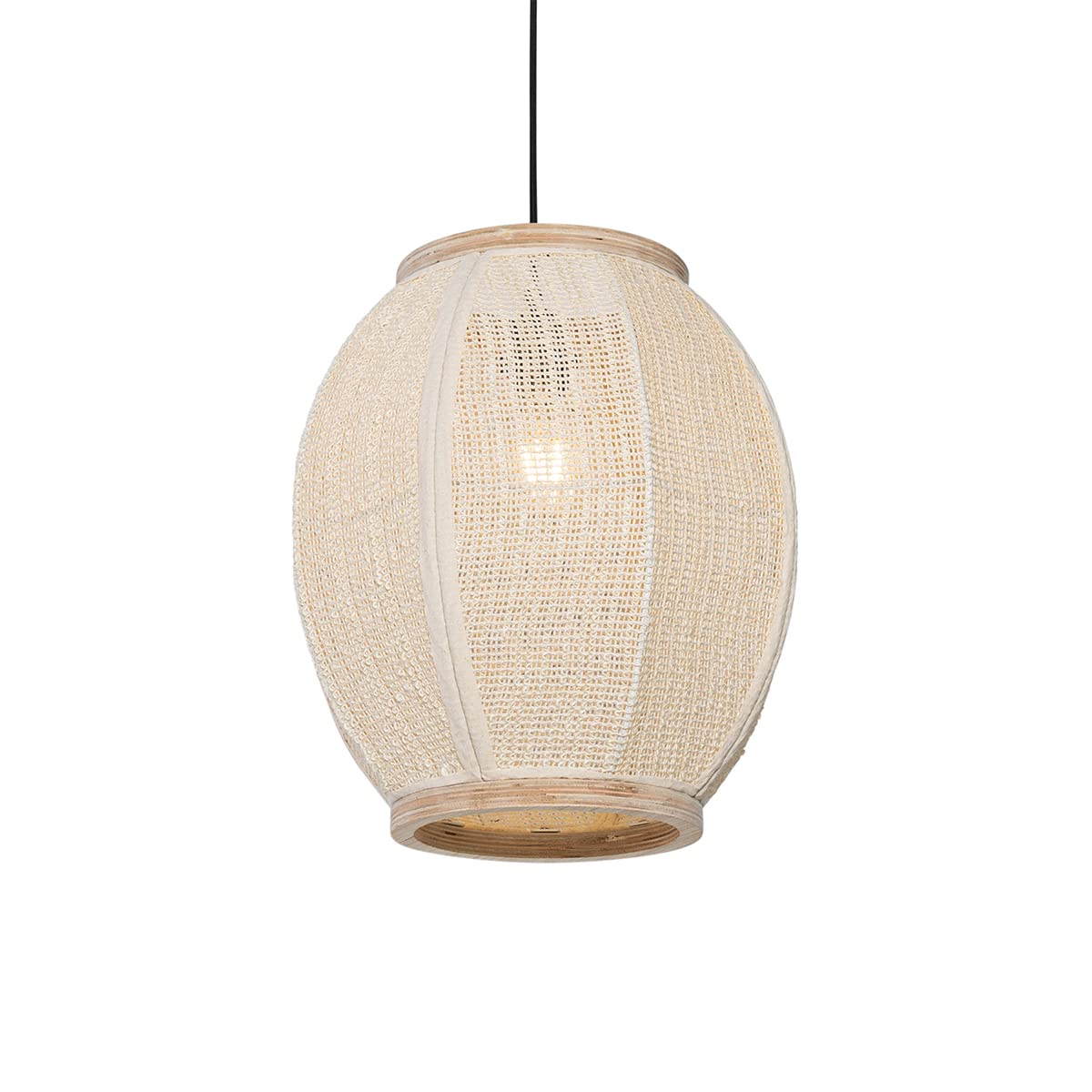 Qazqa rob - Suspension - 1 lumière - Ø 35 cm - Blanc - Oriental - éclairage intérieur - Salon I Chambre I Cuisine I Salle à manger