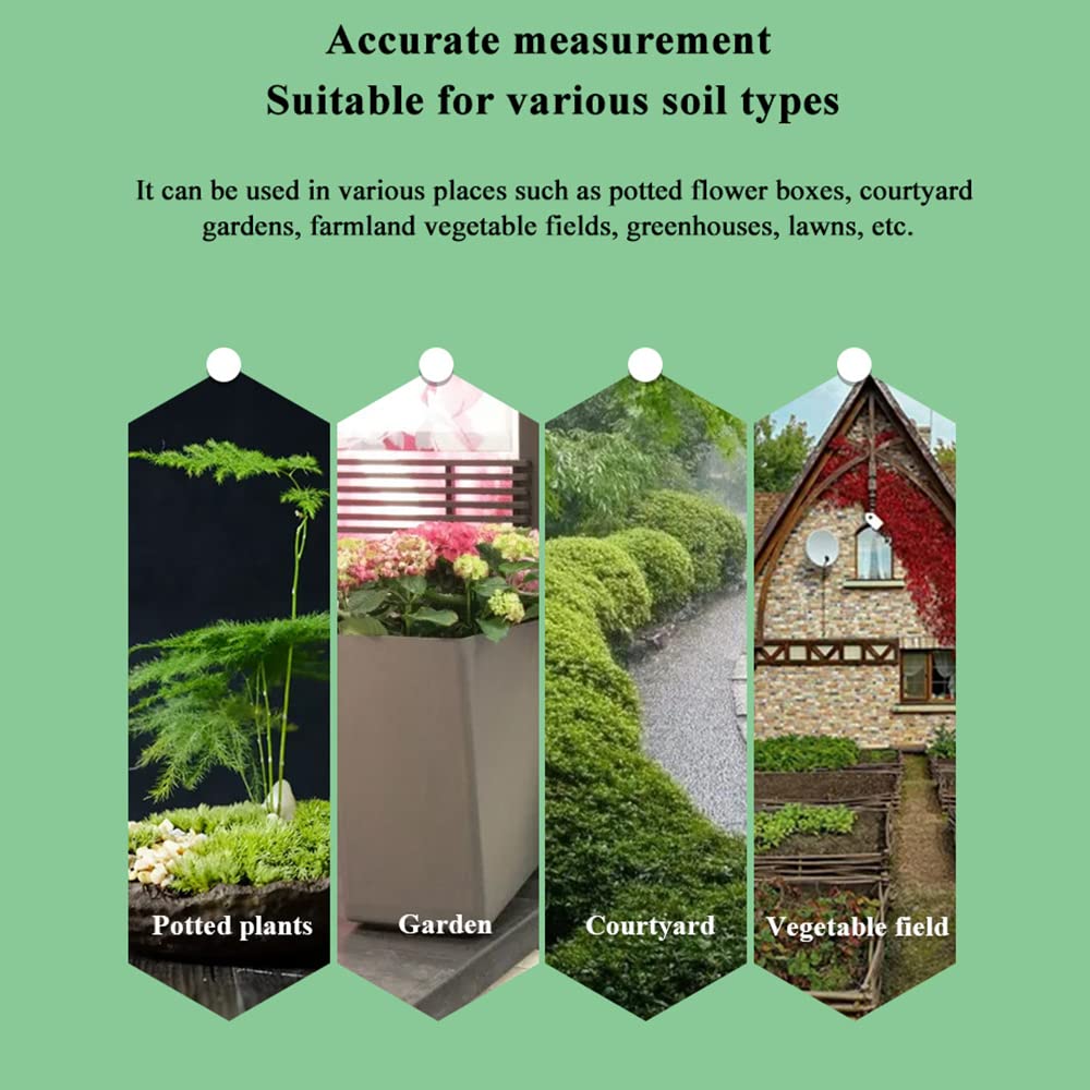 Tuya Zigbee - Probador de humedad de suelo inalámbrico, medidor de humedad de temperatura y humedad, monitor de plantas, detector impermeable IP67 para plantación de jardín