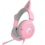 Razer Kraken Kitty V3 X Wired Gaming Headset&colon; Kitty Ears - HyperClear Cardioid Mic - 40 mm Drivers - 7&period;1 Surround Sound - Comfy Ear Cushions - Cross-Platform via 3&period;5mm PC&comma; PS5&comma; Xbox&comma; Switch 2 - Pink