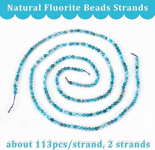 Miniatura 54 de OLYCRAFT 440 ~ 450 cuentas de jade blanco natural de 0.157 pulgadas, cuentas redondas sueltas sin teñir, cuentas espaciadoras para pulseras, Cuentas