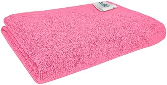 Microfiber Bath & Hair, Care Towel Set of 1 Piece, 70x140 Cms (Pink). Super Soft & Comfortable, Quick Drying, Ultra Absorbent in Large Size.