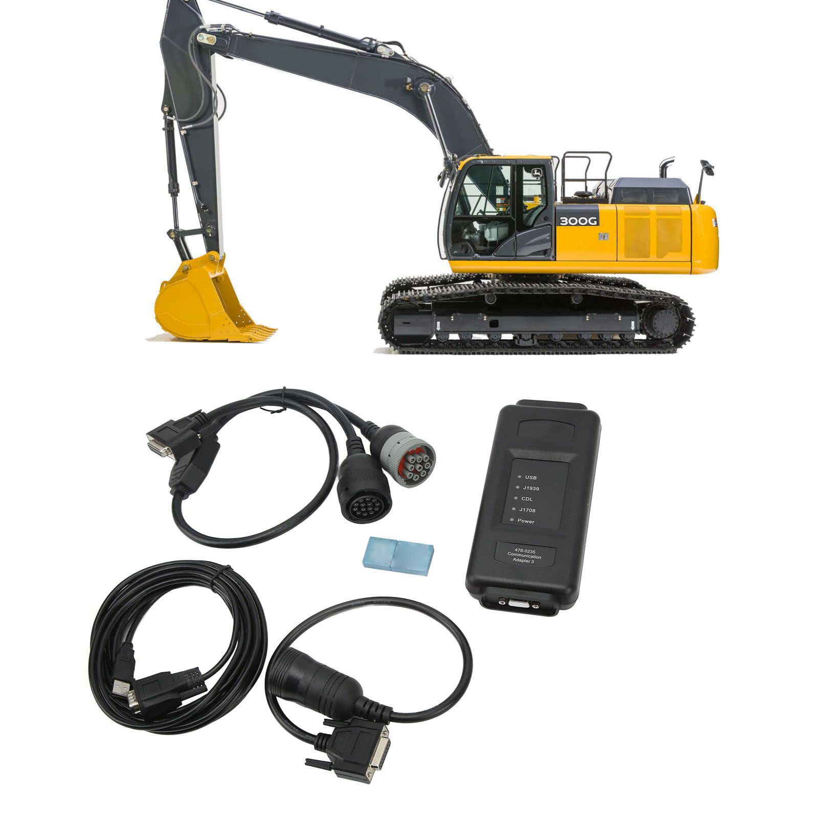 Adaptador de Comunicación 5385051 Reemplazo del Grupo de Adaptadores de Diagnóstico de Equipos Pesados ​​para Plataformas Atlarilling