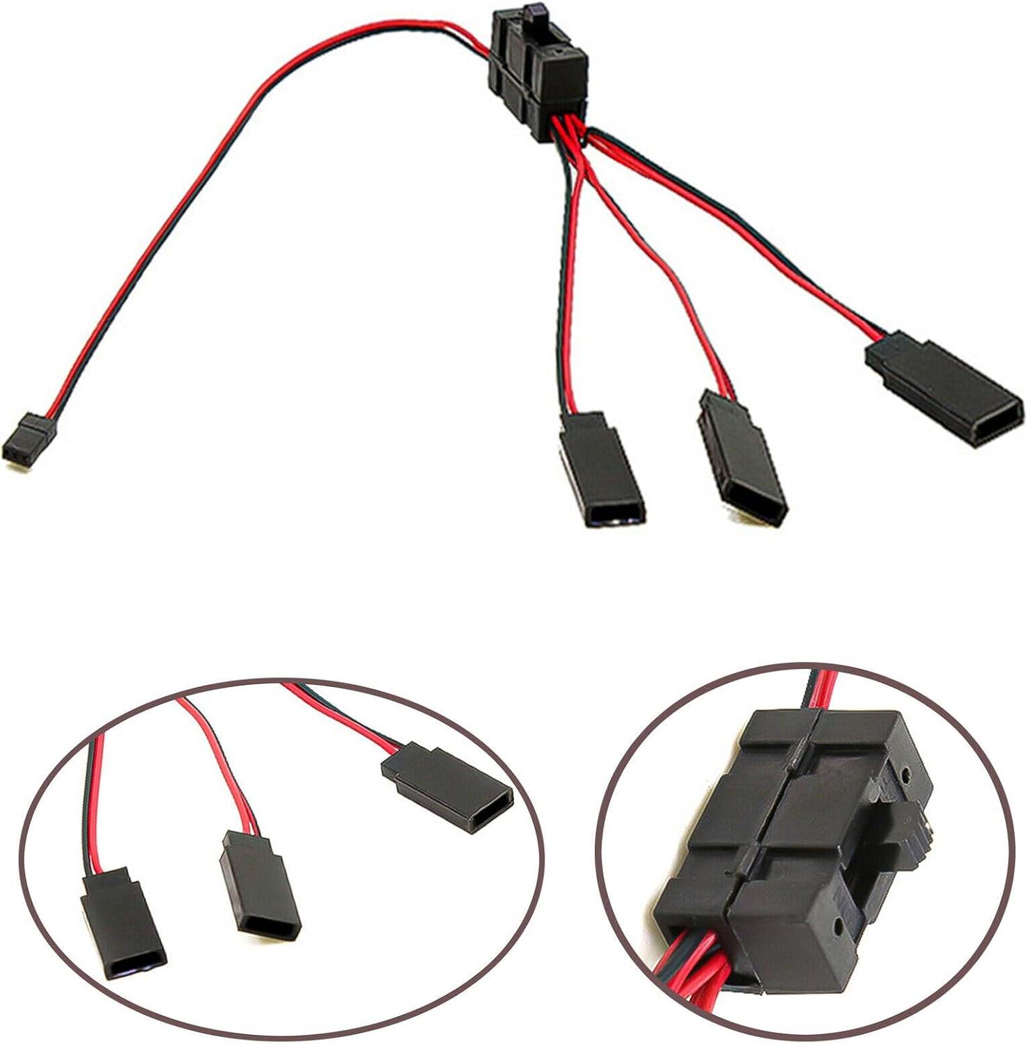 Practical 3 Way Wire RC Crawler Car LED Light On/Off Switch Y Cable for Axial 1/10 SCX10 TRX-4 image 5