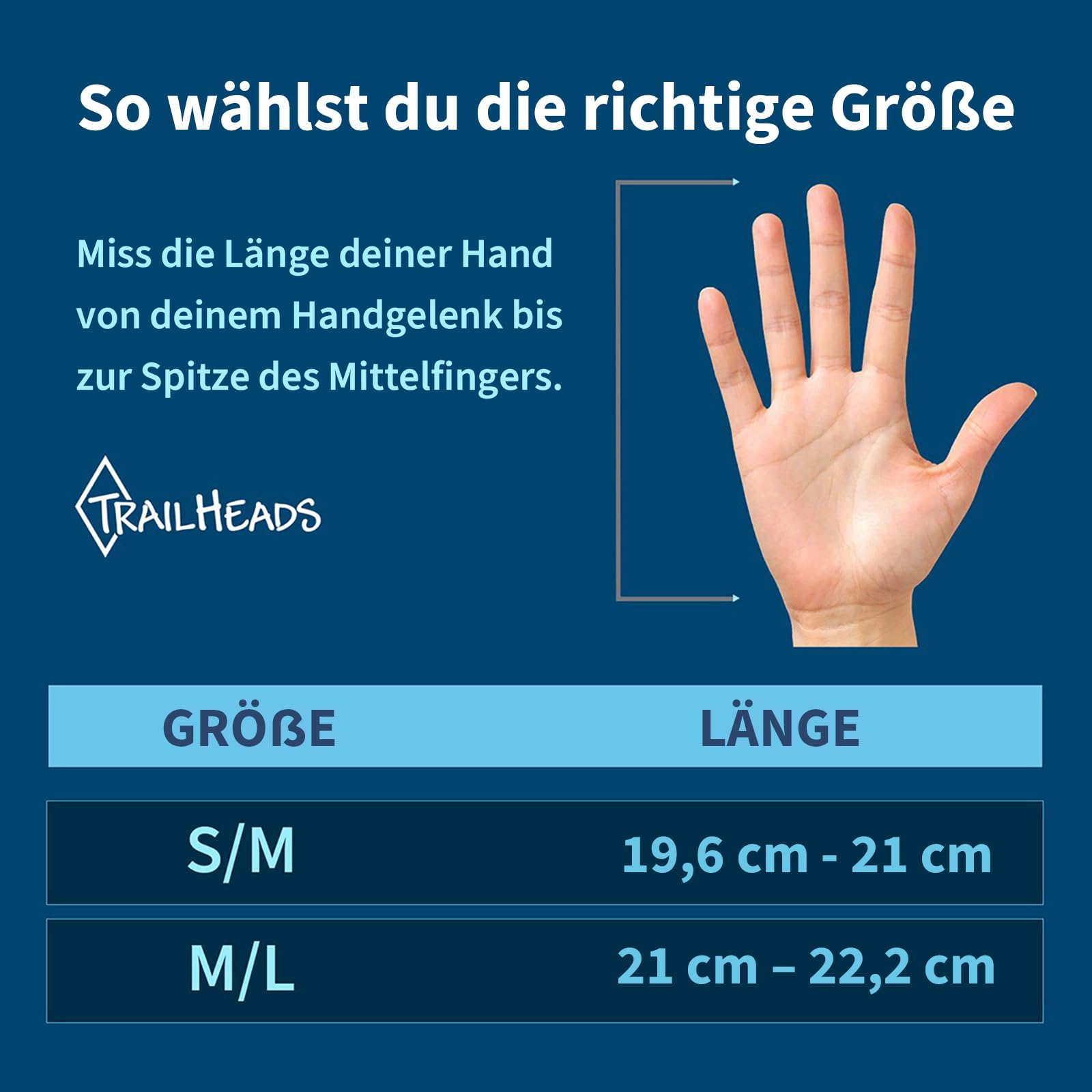 TrailHeads Wandelbare Thermo Winterhandschuhe Herren - Fäustlinge Winter Wandelbar in Fingerlose Handschuhe – Laufhandschuhe Herren - schwarz