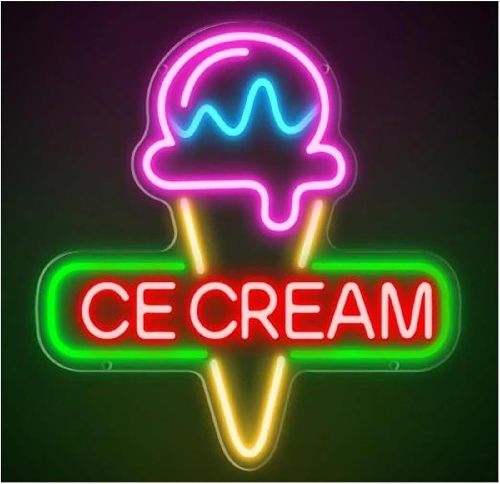 Luci al neon Gelato LED per insegne al neon Cibo per luci per gelaterie Ristoranti Snack Shop