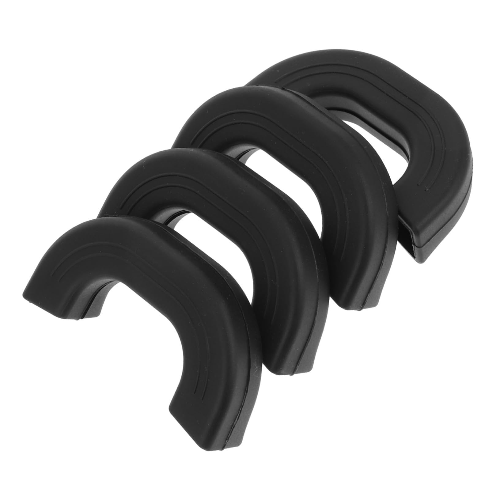 Protectores de Silicona para Asas de Ollas Negros 4 Piezas | Antideslizantes y Resistentes al Calor, Uso en Cocina, Paquete de 4 Unidades
