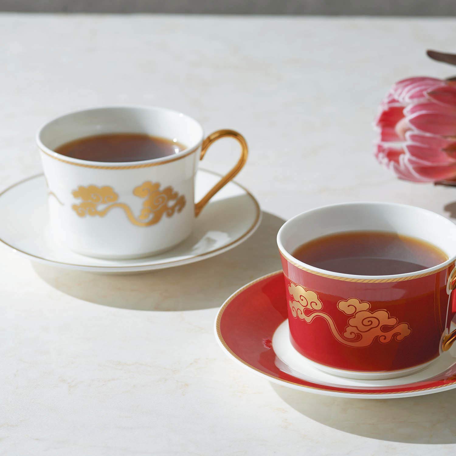 NORITAKE  ティーカップ1ソーサー2＋Mepraスプーン2個 ノリタケ Noritake ティー カップ & ソーサー ( ペアセット ) 180cc
