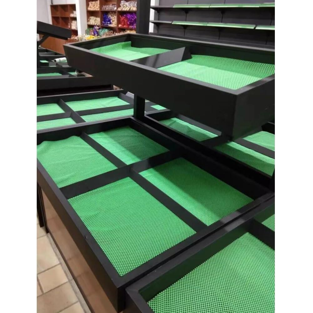ApuaVireo&Co Wielofunkcyjna mata antypoślizgowa, antypoślizgowa podkładka pod dywan z PCW (nie klei się), wkładka do szuflad kuchennych, mata z PCW, wodoodporna mata podłogowa do łazienki (zielona