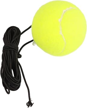 Tennis Trainer Rebound Ball, 75g Garage Tennis Ball Parking Aid with 3.65m Elastic String, Self Learning Tether Tennis for Beginners and Intermediate Players, 1Pcs