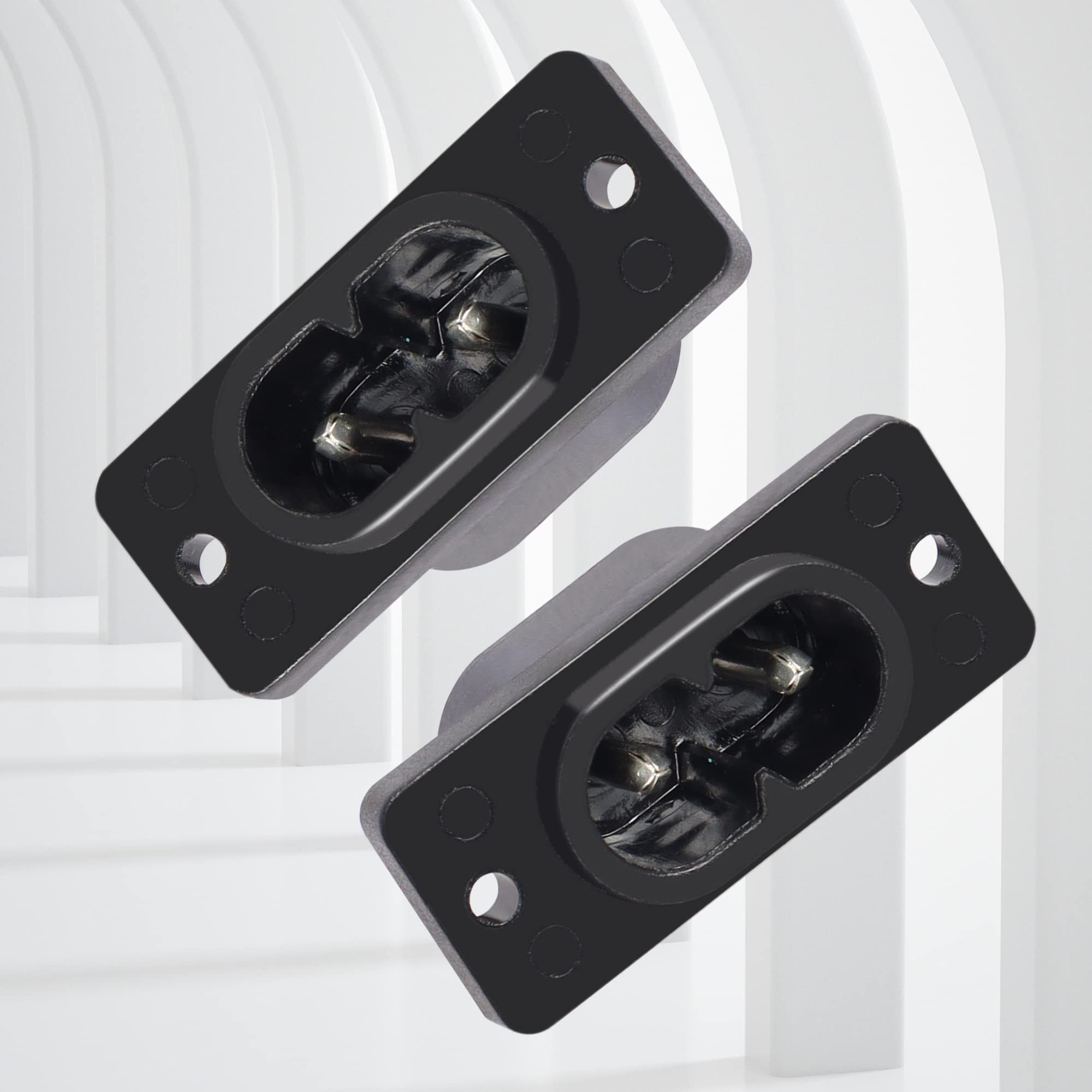 Aofan IEC320 C8 Stecker – 2-polig, 250V/2,5A, 2 Stück, Für Lampen & Geräte