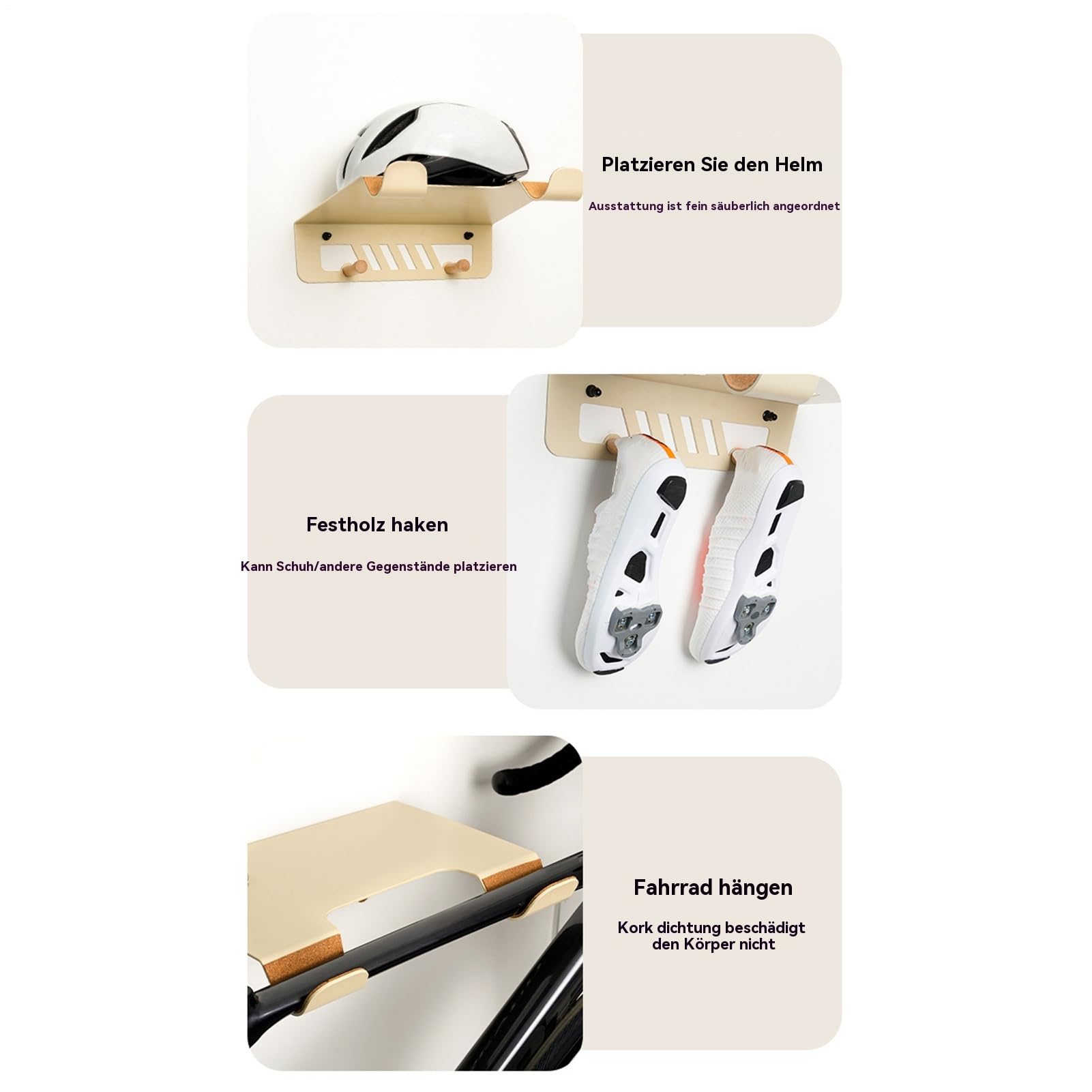 Gancio portabici a parete Supporto Portabici Stabile Organizzatore Per | Ganci portabici resistenti per garage Organizzatore Per Biciclette Compatibile Soffitto Verticale A Parete Per C