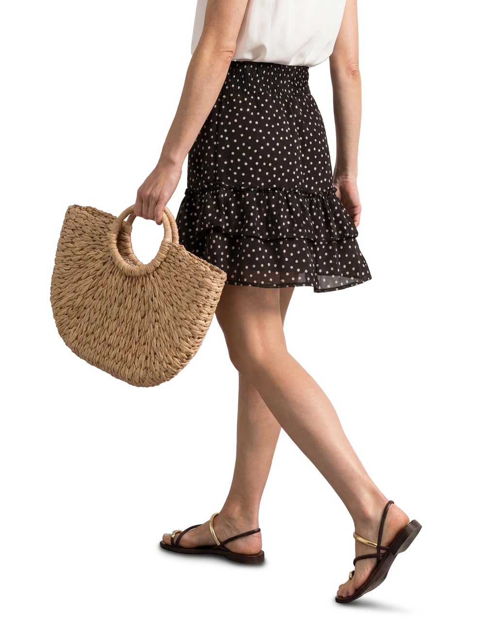 Street One Damen Knielanger Chiffonrock mit Print