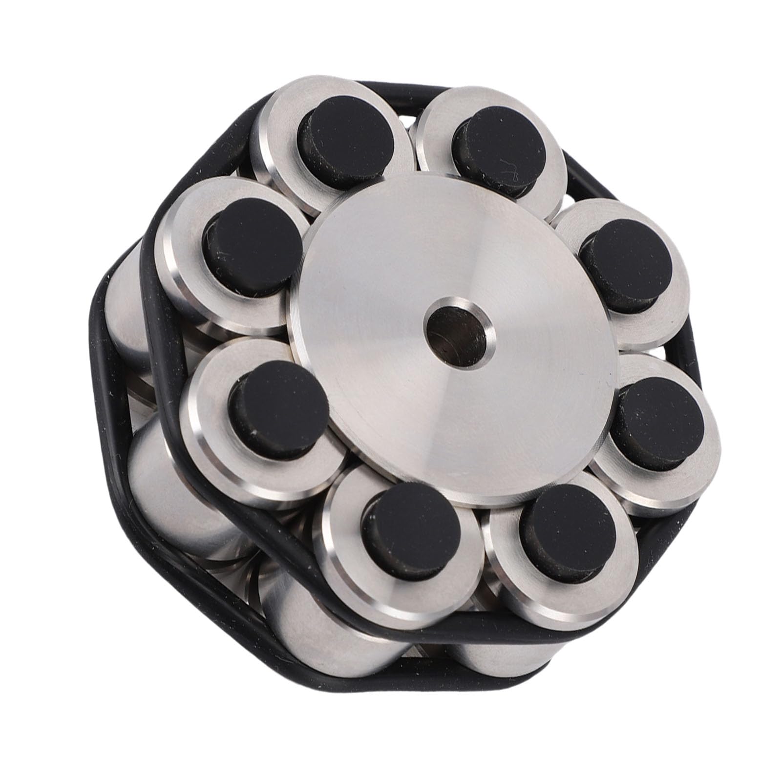 Generic Stabilizzatore di Peso per Dischi HiFi per Giradischi – Morsetto per Disco in Acciaio Inossidabile e Fibra di Carbonio con Cuscinetto in Silicone, Riduce le Vibrazioni e il Rumore Riproduzione