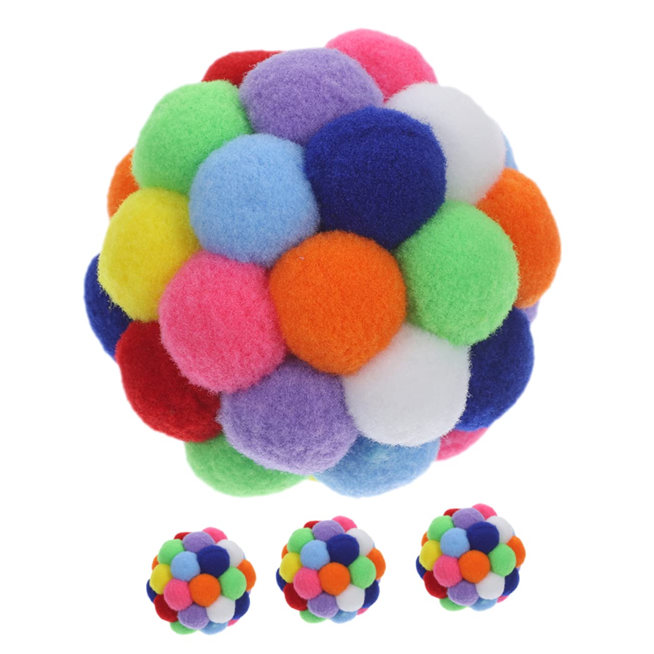 Toddmomy 20piezas De Juguete para Gatos con Cascabeles Bolas De Interactivas para Gatos De Interior Juguetes para Estimulación y Ejercicio De Mascotas