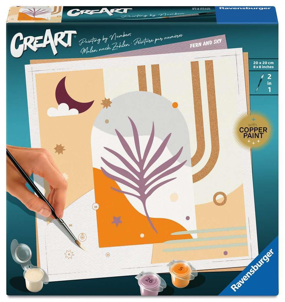 CreArt, Paint by Numbers Adults Trend - Fern