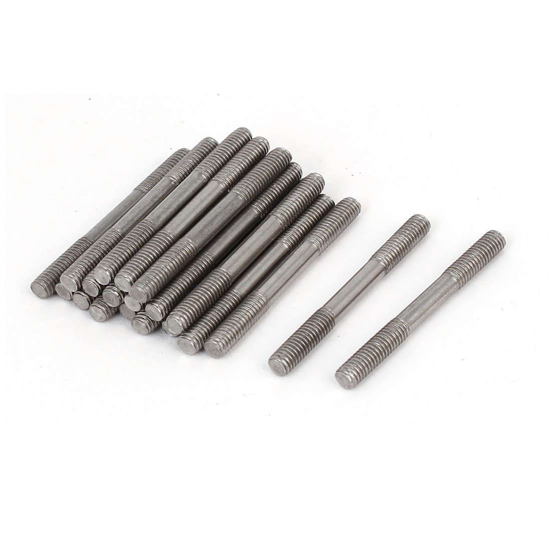 uxcell M4x45mm 304 Stainless Steel Double End Threaded Stud