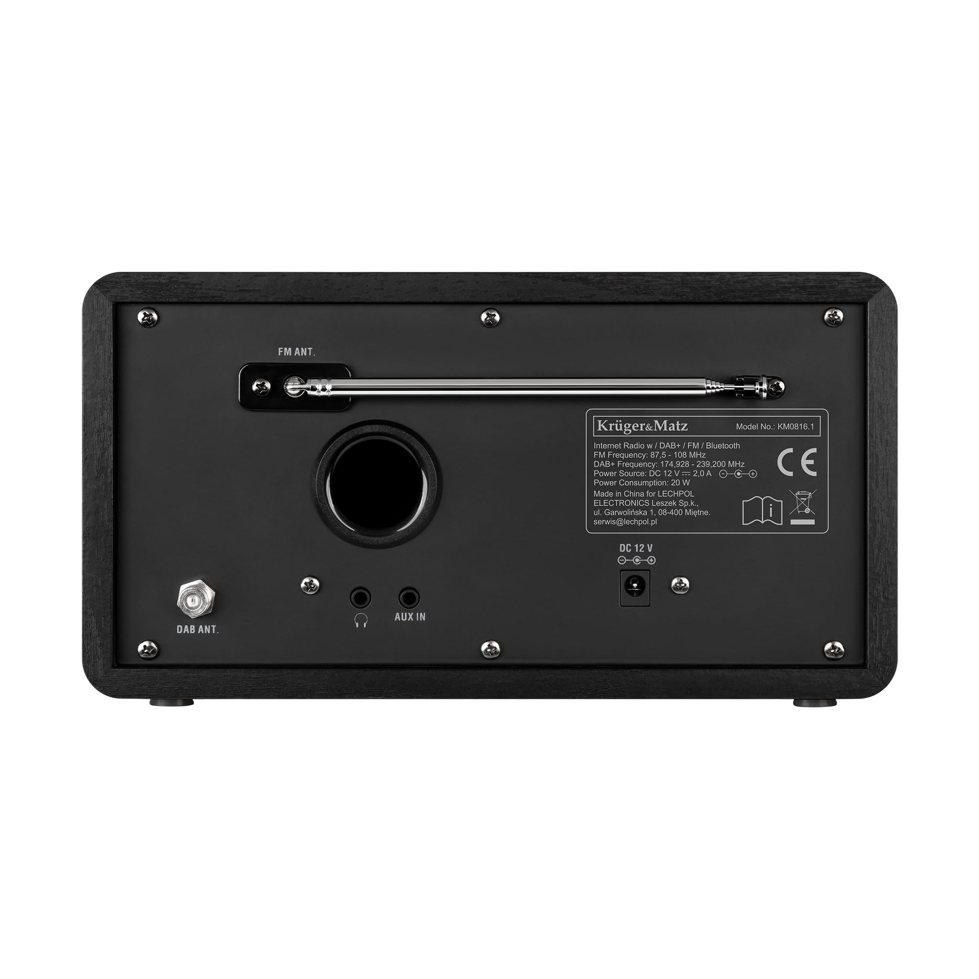 Krüger&Matz Radio Internetowe Bezprzewodowe Budzik Bluetooth FM DAB+ KM0816.1