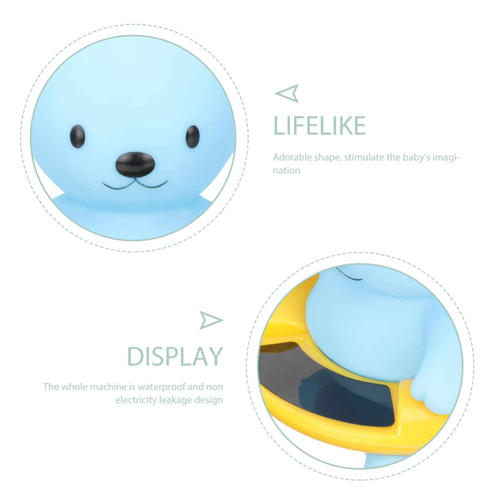 Cabilock 2 Pz Termometro Per Acqua Bagno Galleggiante Temperatura Vasca Di Sicurezza Digitale Bagnetto in Silicone Bambino Materia Abs Elettronico Sensore Di Temperatura Dell'acqua