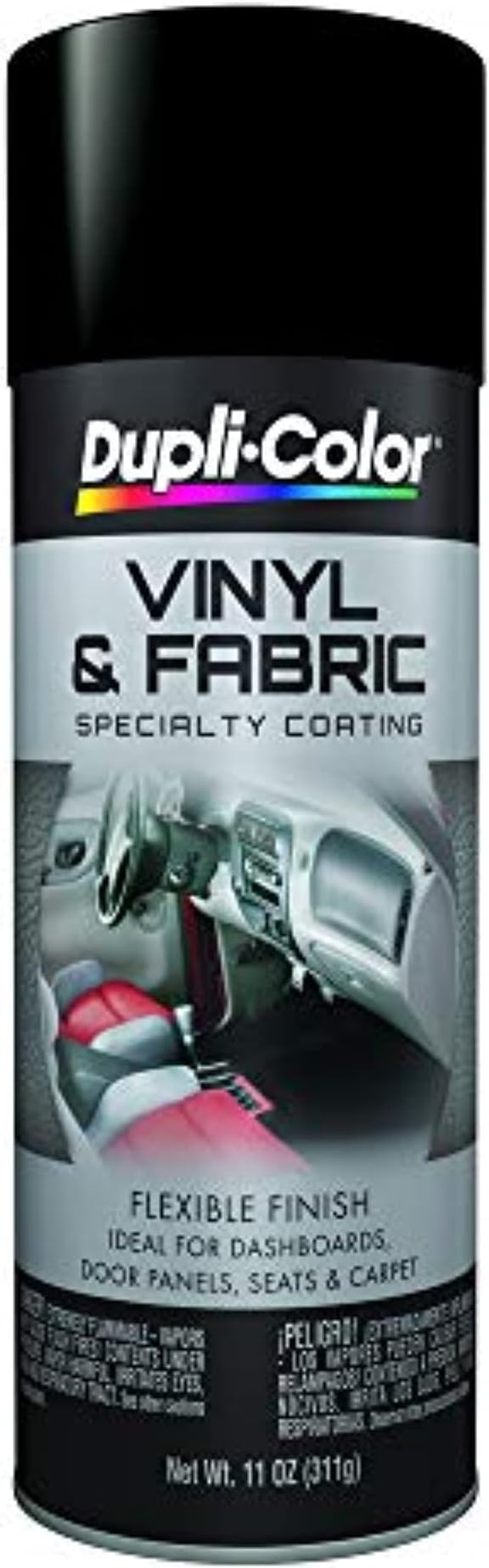 HVP106 Vinyl and Fabric Coating Spray Paint - Flat Black - 11 oz Aerosol Can