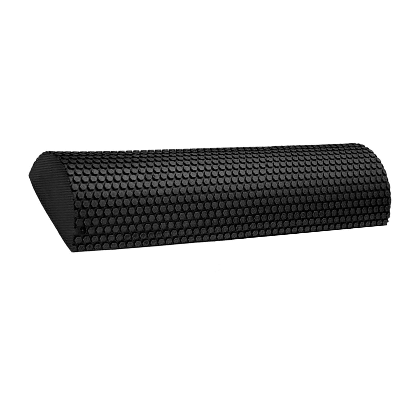 High Density Foam Soft Blocks Massager Half Physio Round Roller for Home Fitness, Black 30cm