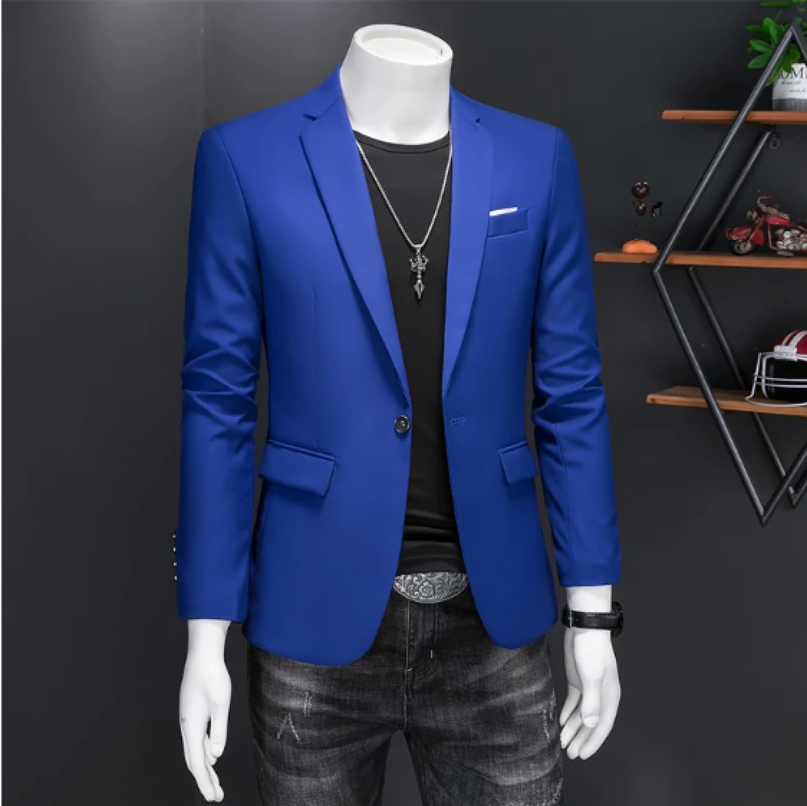 Sakkos Anzüge Mode Anzug Herren Schlanke Anzug Jacke Business Office Anzug Lässig Einfarbig Anzug Jacke