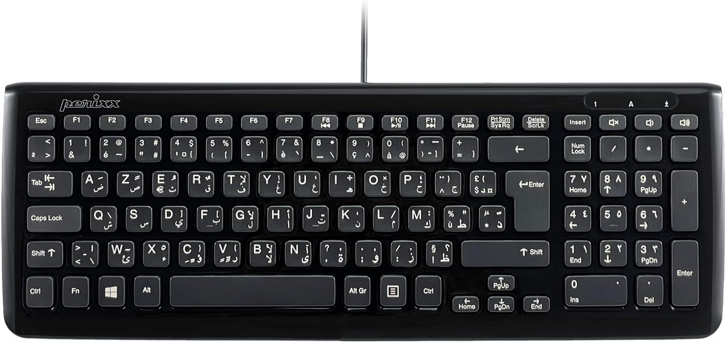 Tastiera Cablata Perixx PERIBOARD-213B Compatta Con Tastierino Numerico - Layout Italiano, Tasti Silenziosi - Foto 7