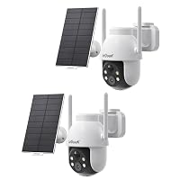 ieGeek 2K 360° PTZ Telecamera Wi-Fi Esterno Batteria con Pannello Solare