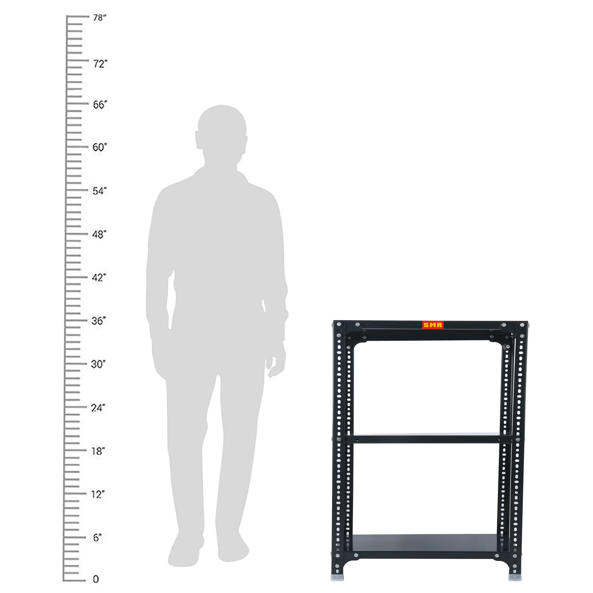 SMR Prime CRC Angle Rack - 3 Shelf Storage -5