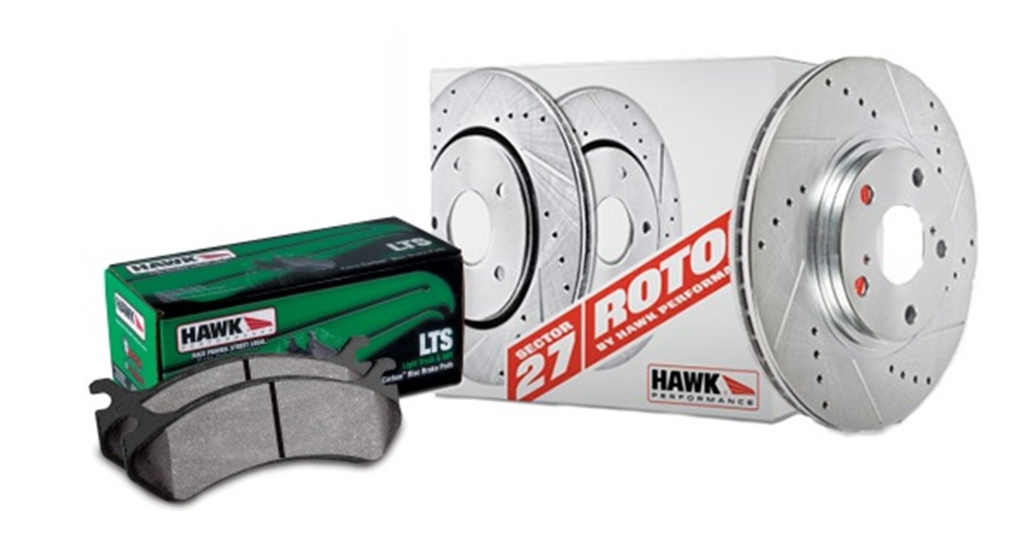 Hawk Performance (HK4918.490Y) Sector 27 Rotor/Pad Kit, Brake Kits