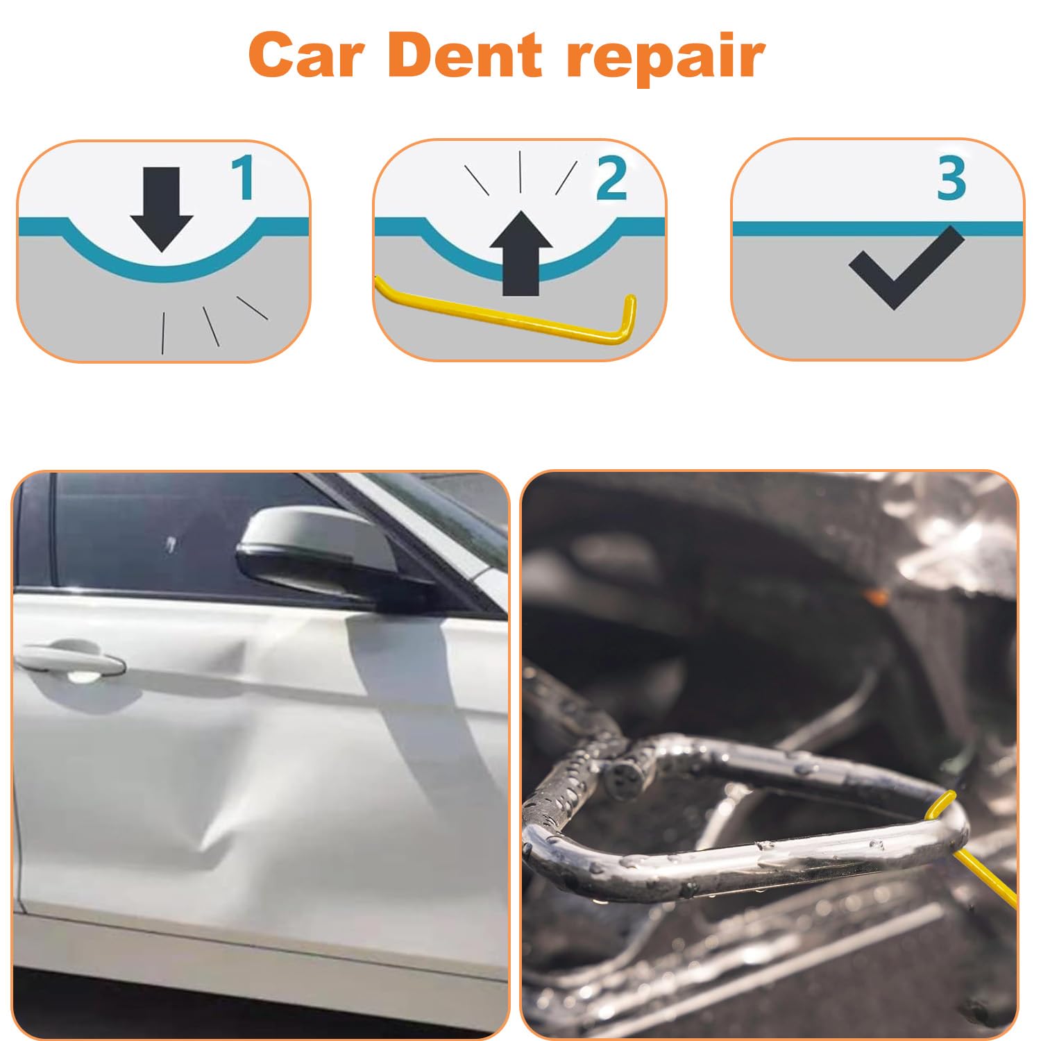Kit di attrezzi per auto, 22 pezzi, kit professionale di riparazione di emergenza con pinza a lunga portata, pompa a cuneo d'aria, gancio a J, strumento di rimozione delle finiture, borsa per riporre