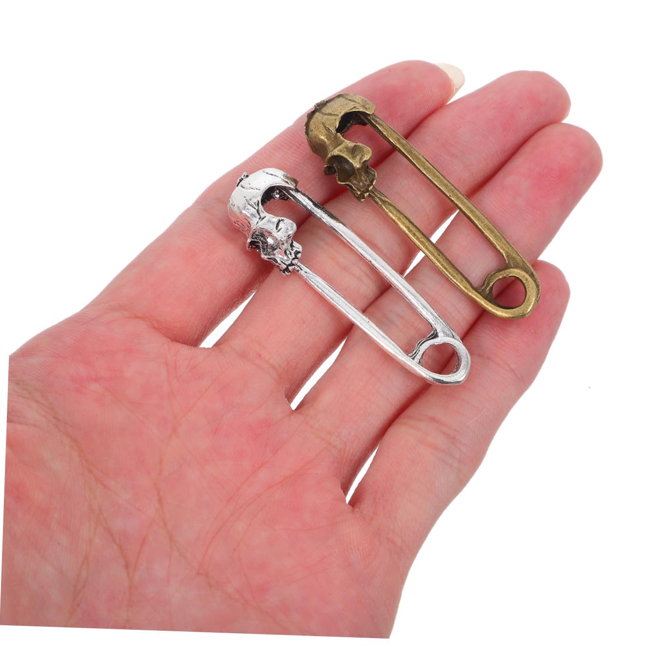 SEWACC 80pièces Épingles De Broche Forme De Crâne Pour Vêtements Et Accessoires Épingles De Sécurité Pratiques Pour Couture Et Décoration