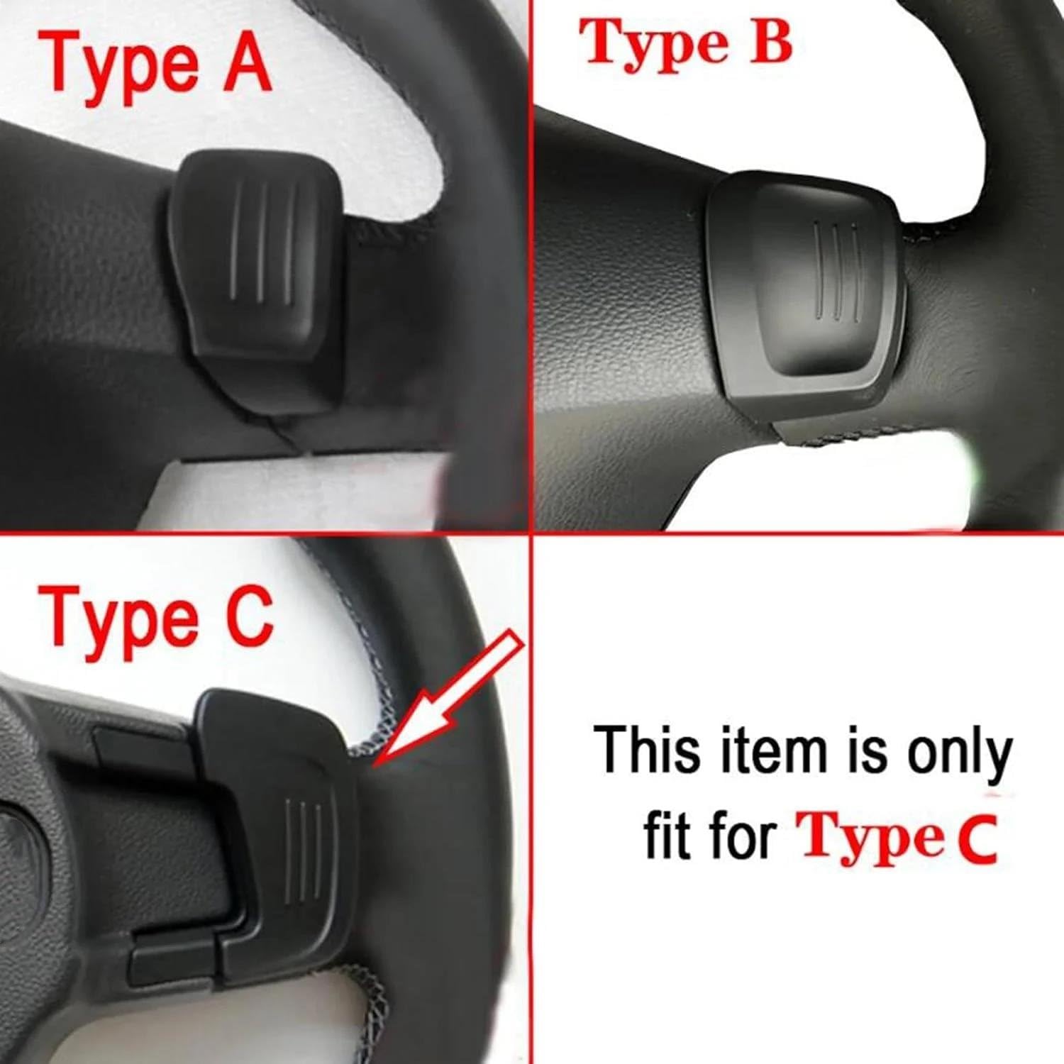 Volant voiture Extension Palette Changement Vitesse DSG Pour Golf MK7 Pour Polo GTI/GTD/GTE/R Pour Rline(ROUGE)