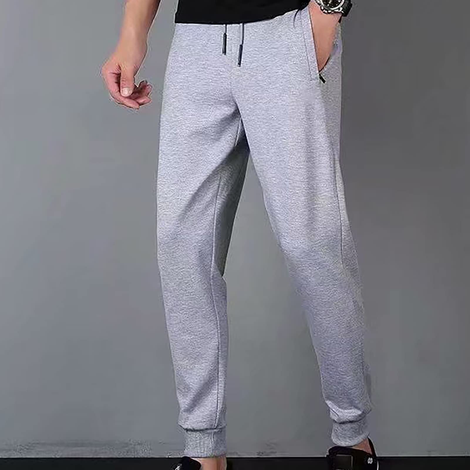 WEITING Herren-Jogginghose, Fleece, Gefüttert, Winter, Lässig, Warm, Thermisch, Kordelzug, Bund, Mit Reißverschlusstaschen, Trainingshose, M-5XL Jogginghose